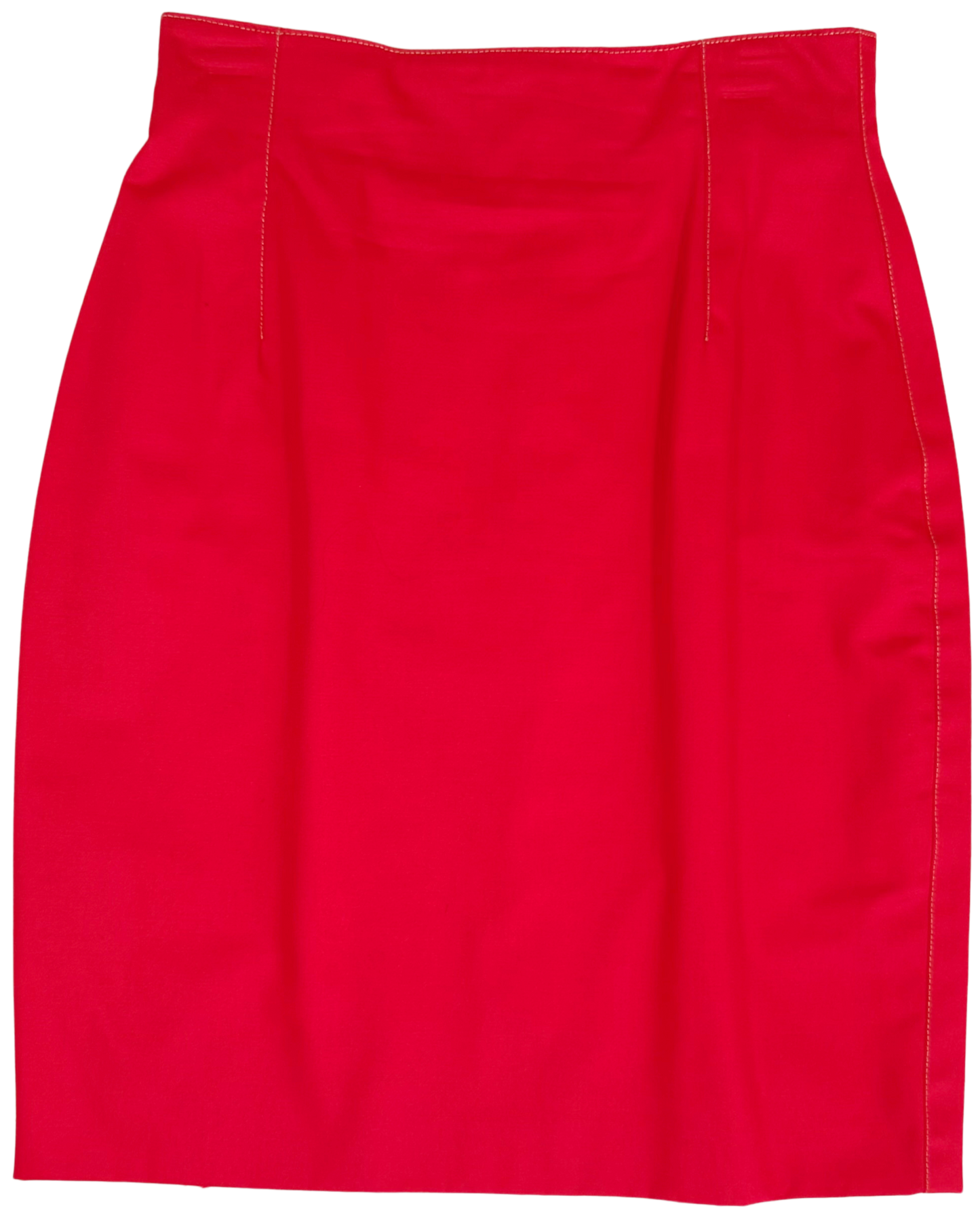 Zang Toi Vintage 90's Red Heart Button Skirt Suit