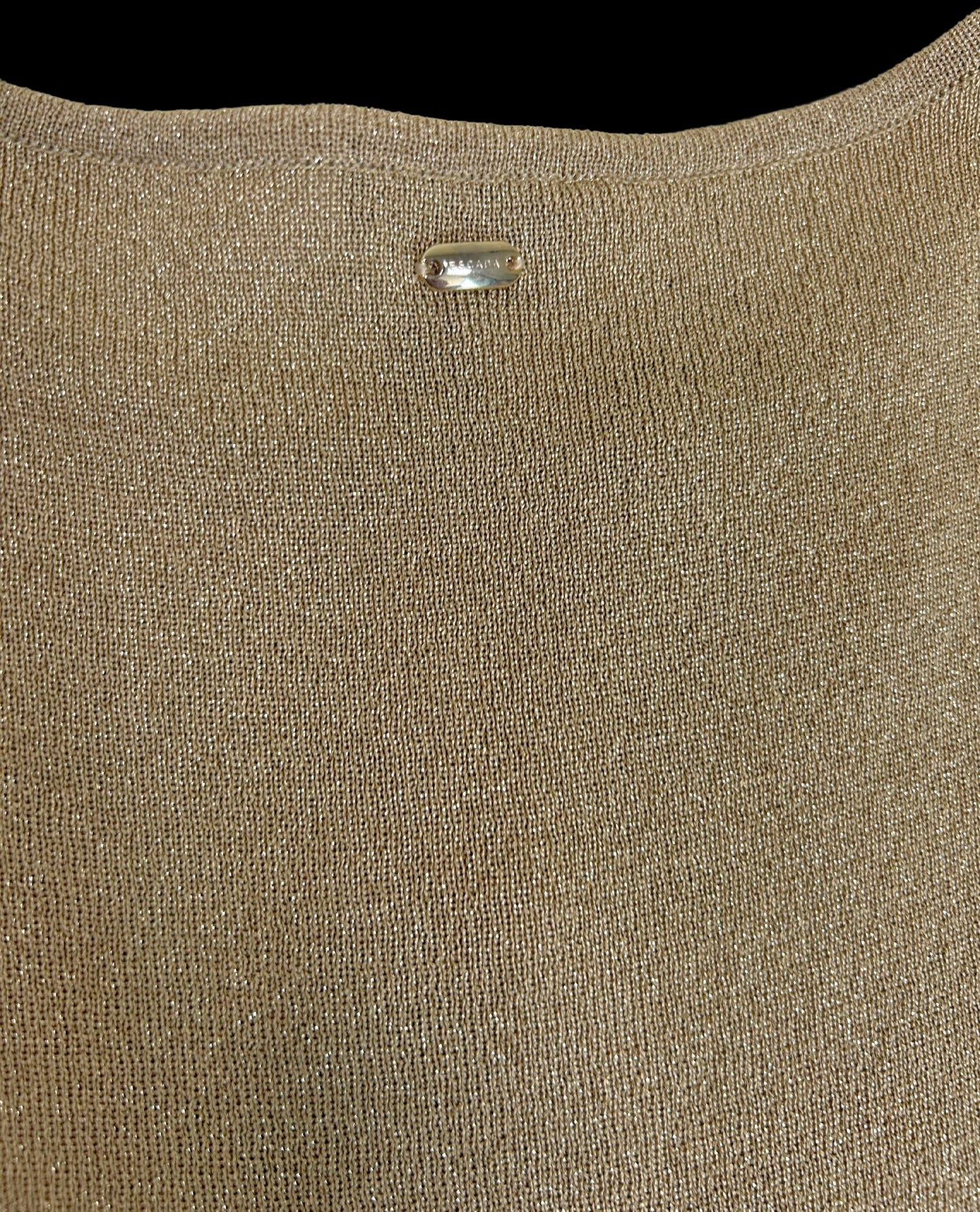 Escada Metallic Gold Knit Top - New with Tags