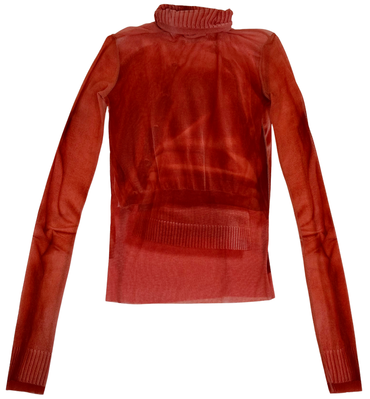 Vintage Jean Paul Gaultier “Le Twin” Asymmetric Mesh Turtleneck Top – F/W 2004